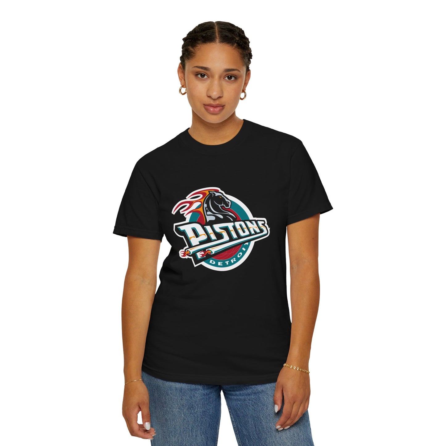 Detroit Pistons Basketball Life Garment-Dyed T-Shirt – Premium Cotton Tee for Customization