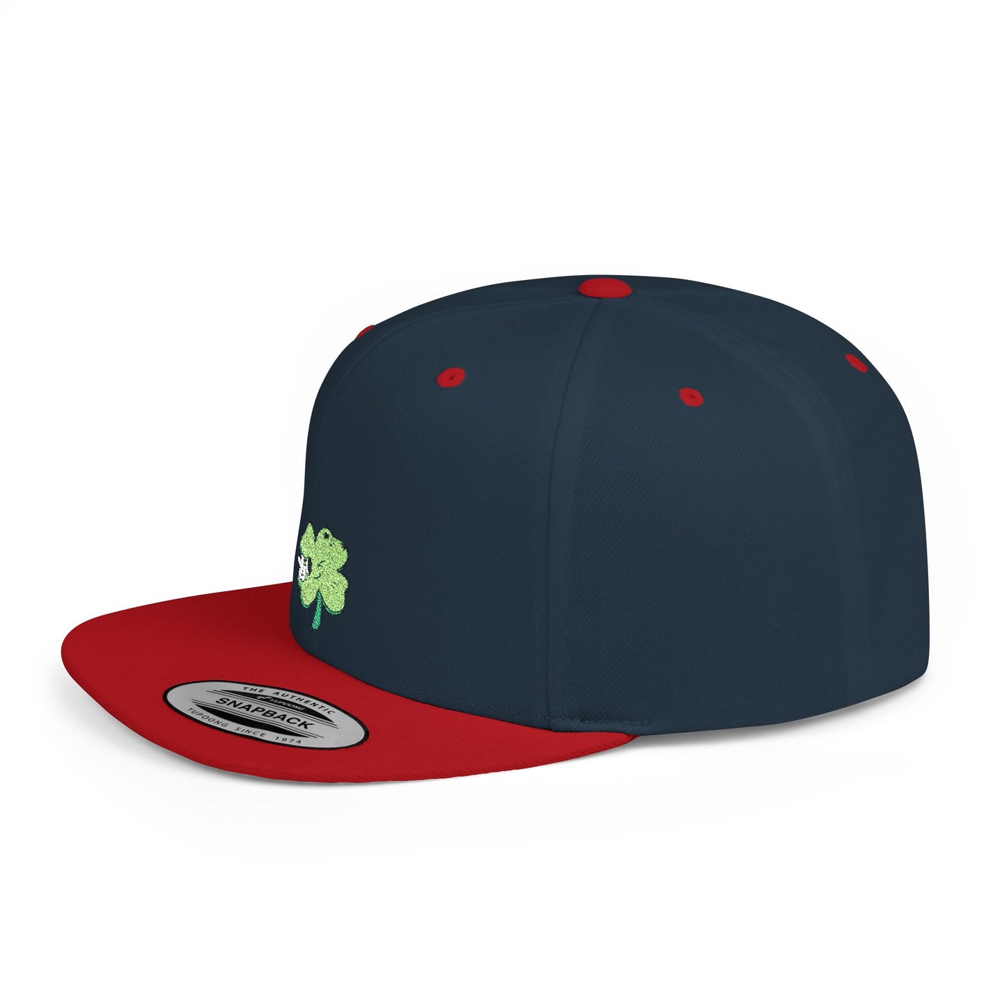Icons Embroidered Cute Leaf On Cat Flat Bill Snapback – Lightweight, Custom Fit, Premium Quality