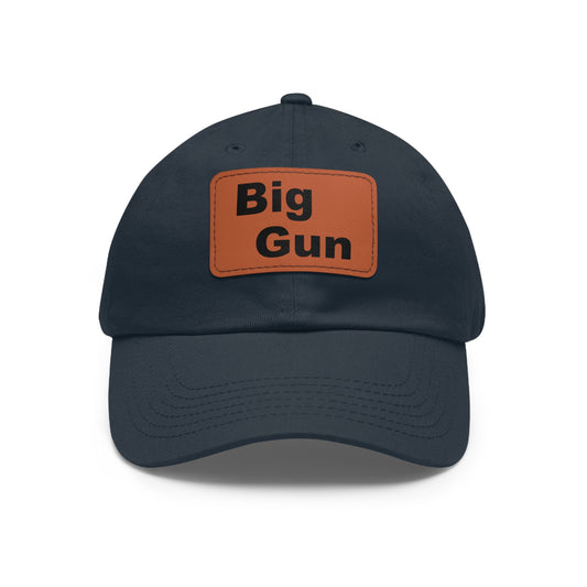 Dad Leather Patch Hat Big Gun – Timeless Style, Perfect Fit