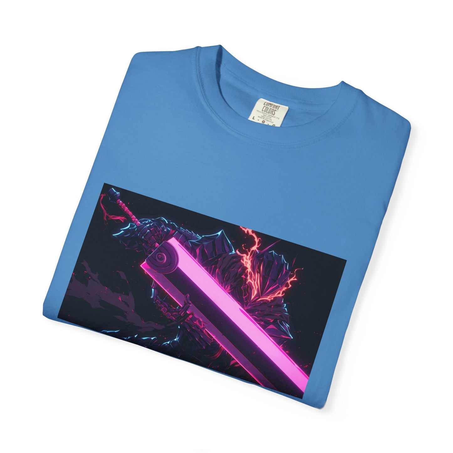 Berserk Neon Guts Purple Garment-Dyed T-Shirt – Premium Cotton Tee