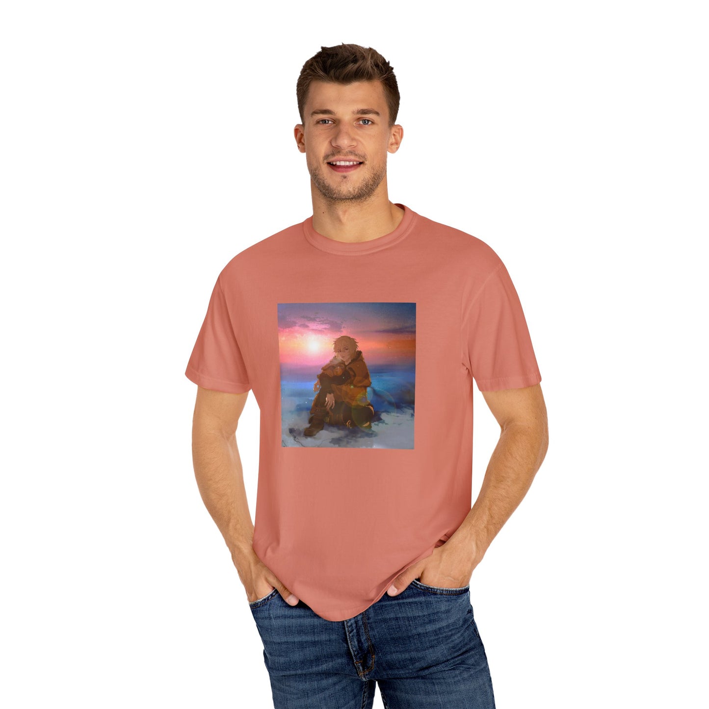 Vinland Saga Thorfinn Garment-Dyed T-Shirt – Premium Cotton Tee for Customization