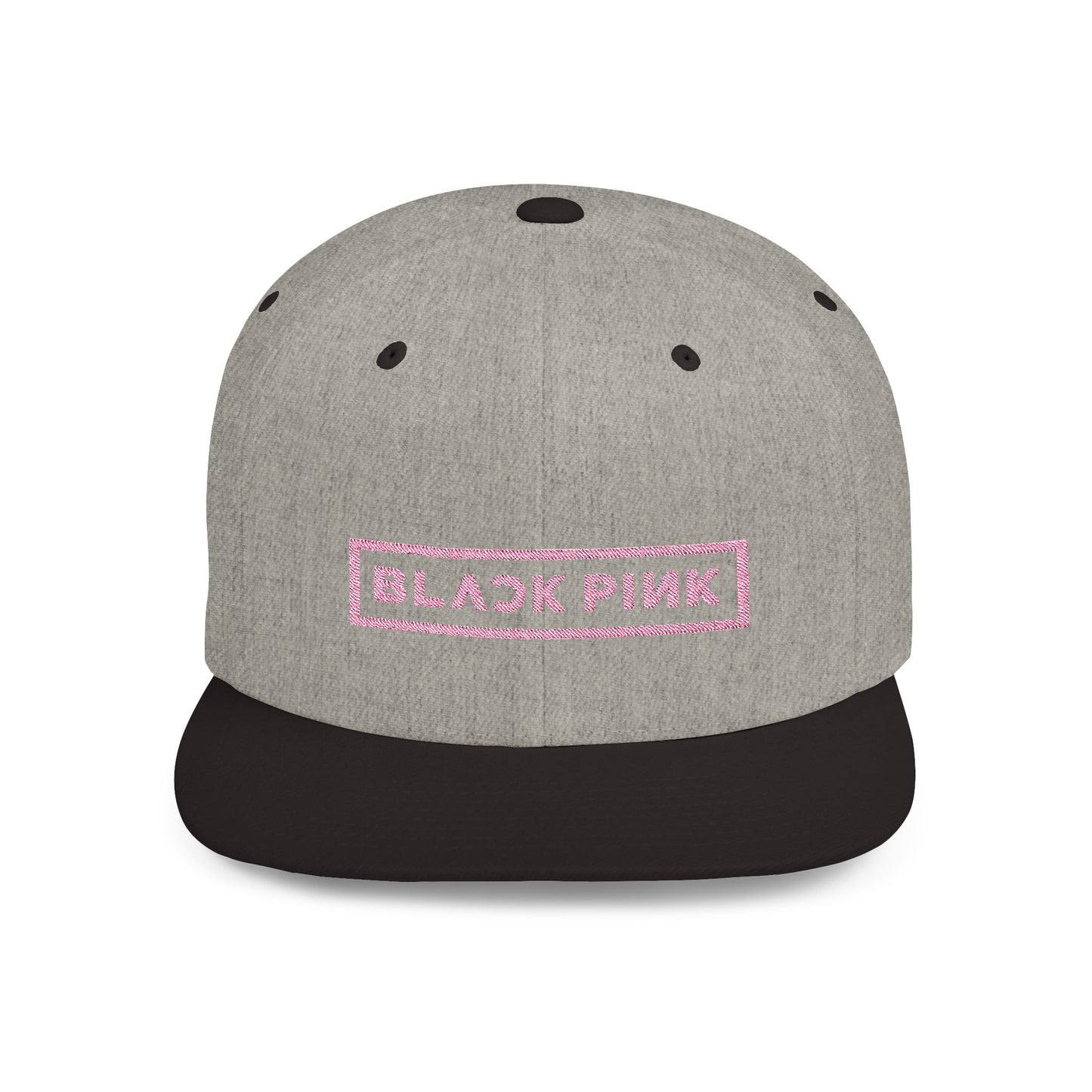 Black Pink Flat Bill Snapback – Lightweight, Custom Fit, Premium Quality