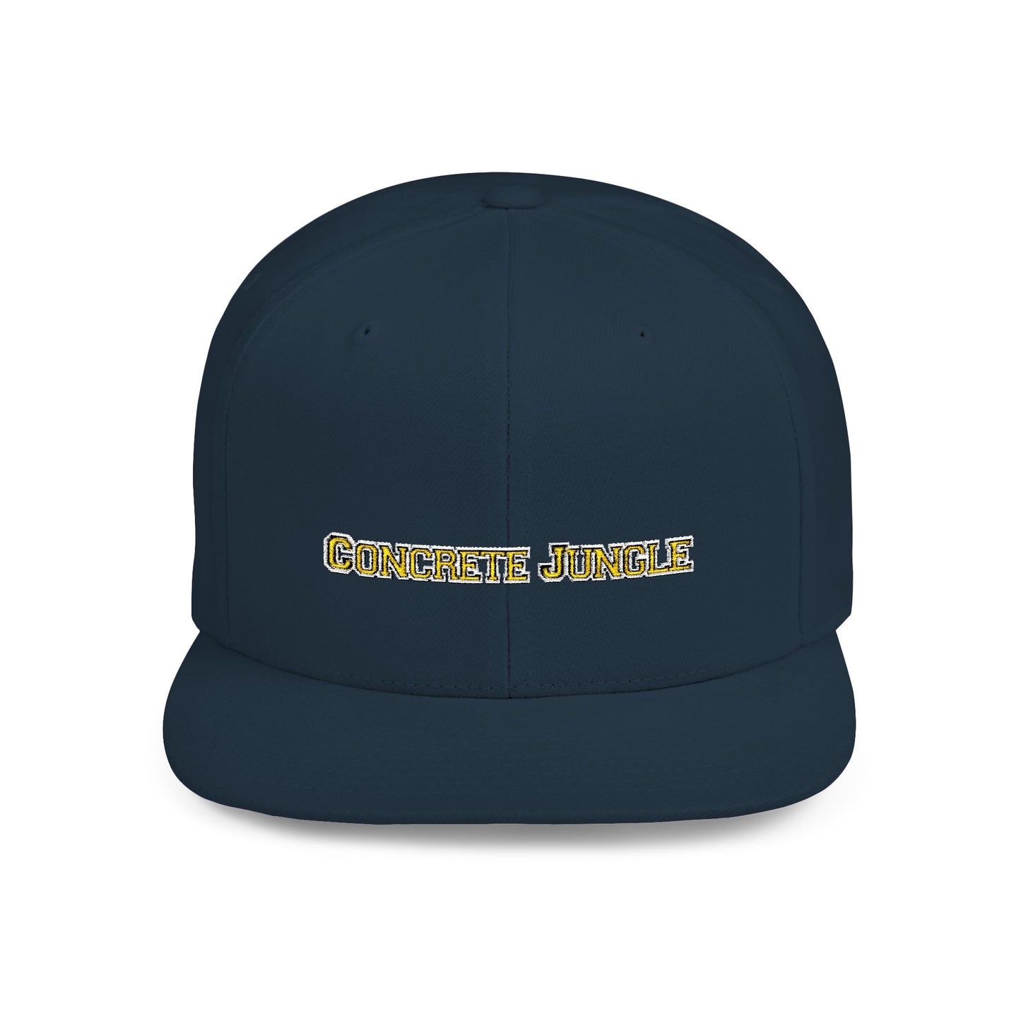Text Concrete Jungle Flat Bill Snapback – Lightweight, Custom Fit, Premium Quality