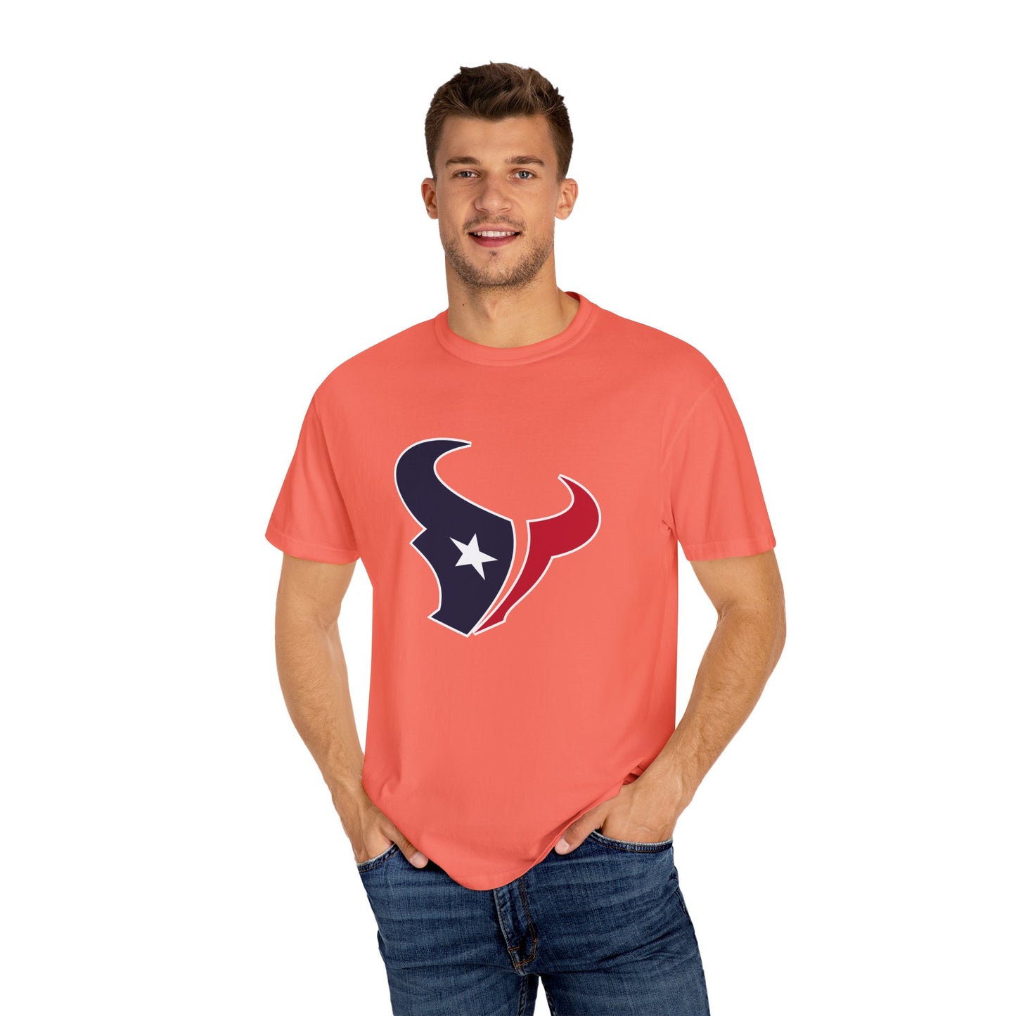 Houston Texans Gear Garment-Dyed T-Shirt – Premium Cotton Tee for Customization