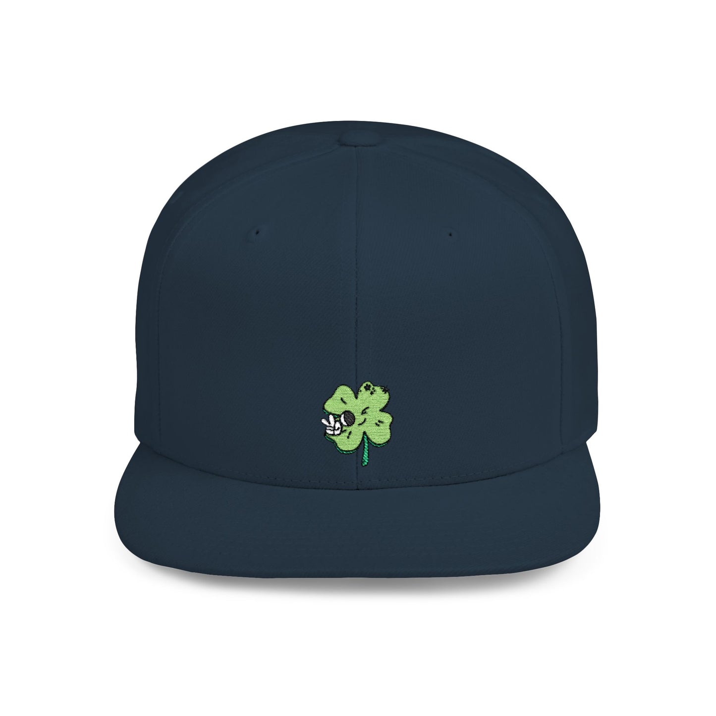 Icons Embroidered Cute Leaf On Cat Flat Bill Snapback – Lightweight, Custom Fit, Premium Quality