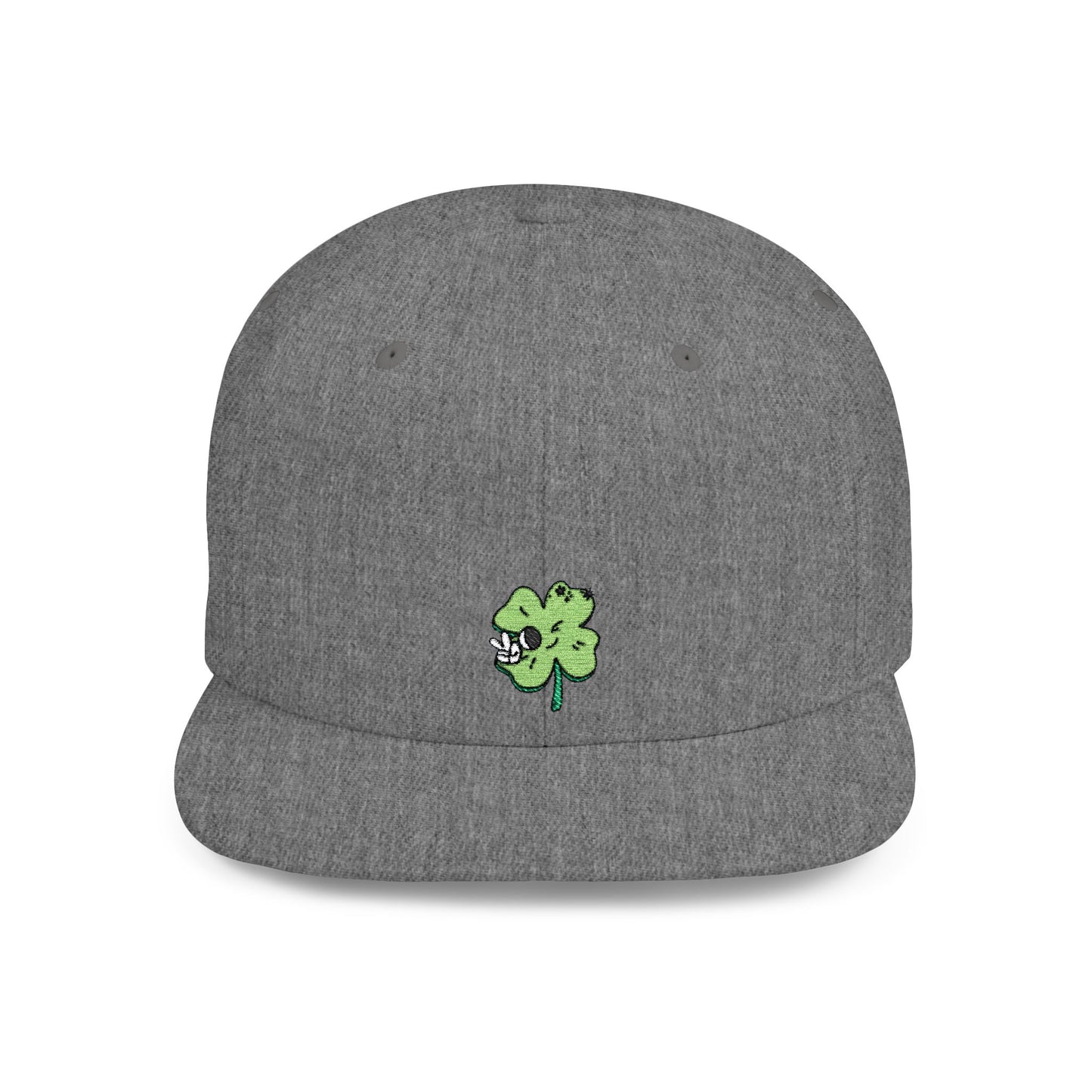 Icons Embroidered Cute Leaf On Cat Flat Bill Snapback – Lightweight, Custom Fit, Premium Quality