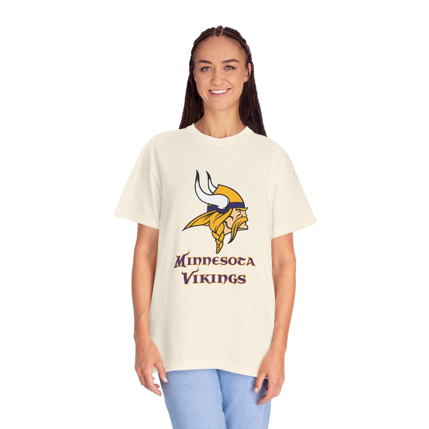 Minnesota Vikings Merchandise Garment-Dyed T-Shirt – Premium Cotton Tee for Customization