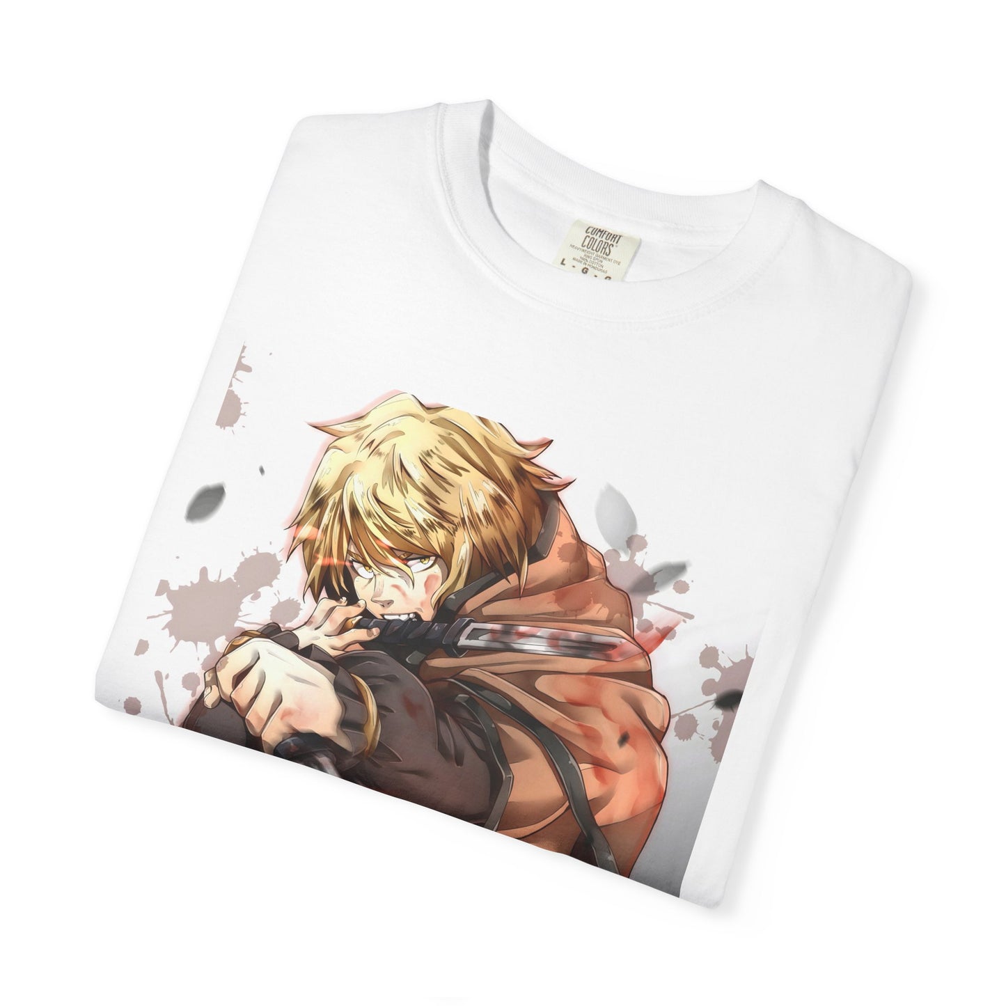 Vinland Saga Manga Garment-Dyed T-Shirt – Premium Cotton Tee for Customization