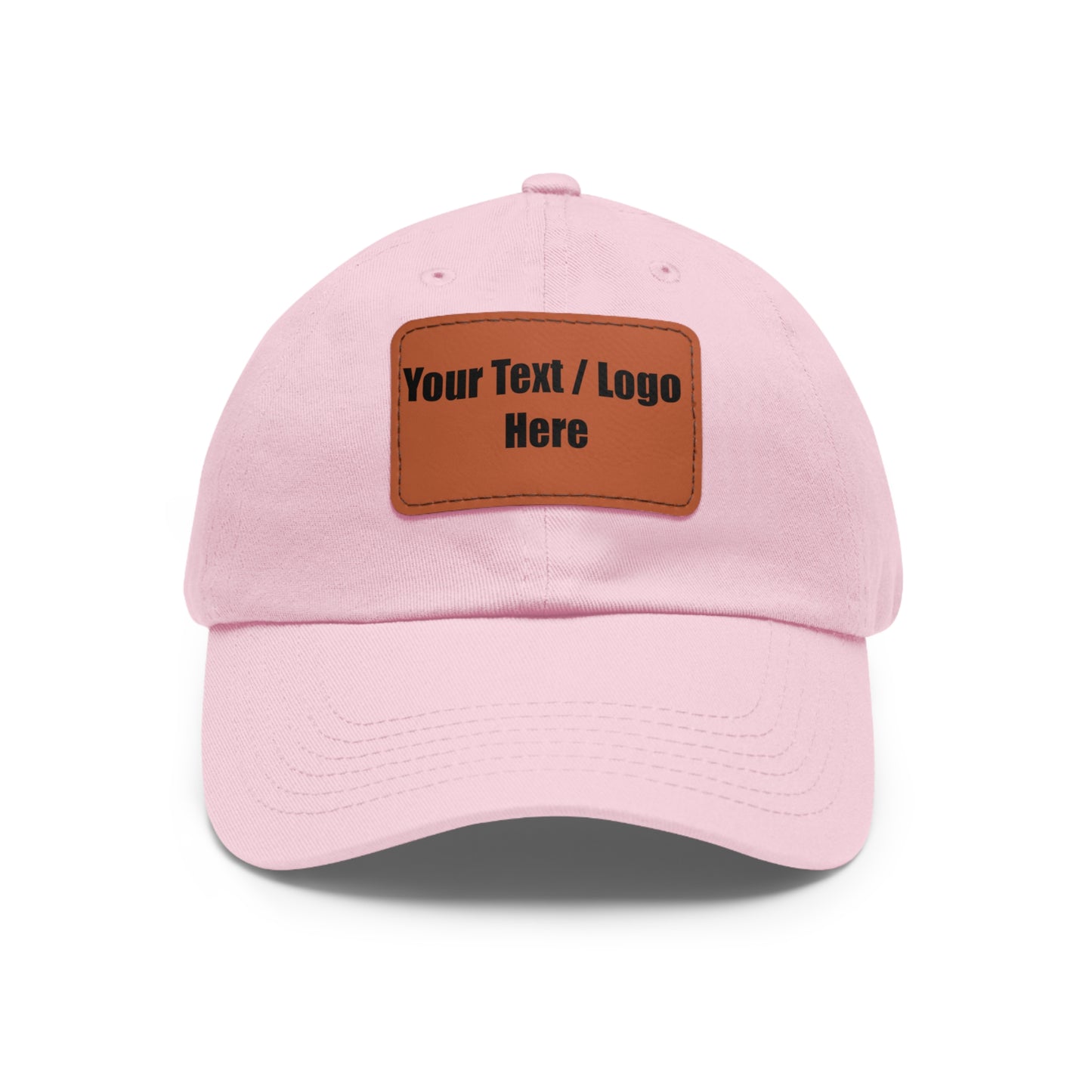 Dad Leather Patch Hat Your Text/Logo Here – Timeless Style, Perfect Fit