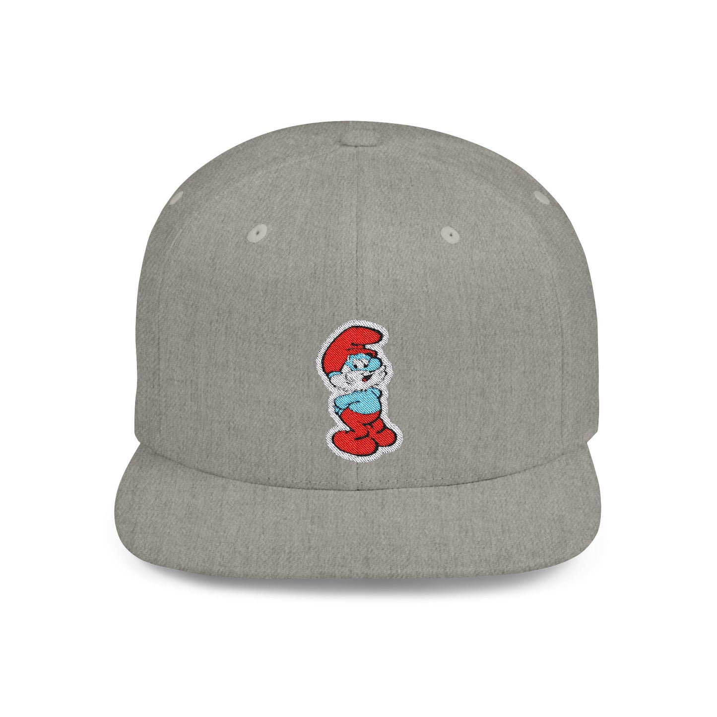 Papa Smurf Flat Bill Snapback – Lightweight, Custom Fit, Premium Quality