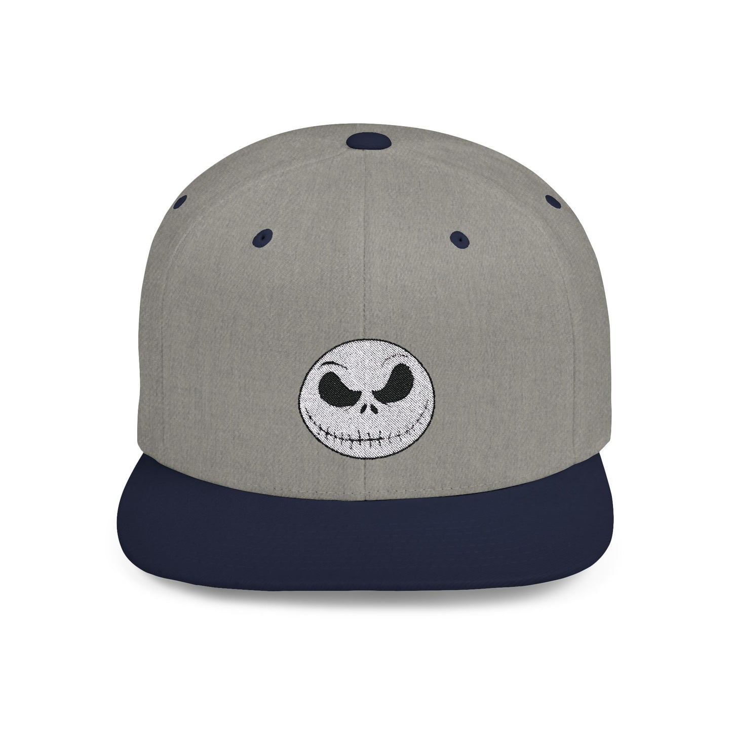 Jack Skellington Flat Bill Snapback – Lightweight, Custom Fit, Premium Quality