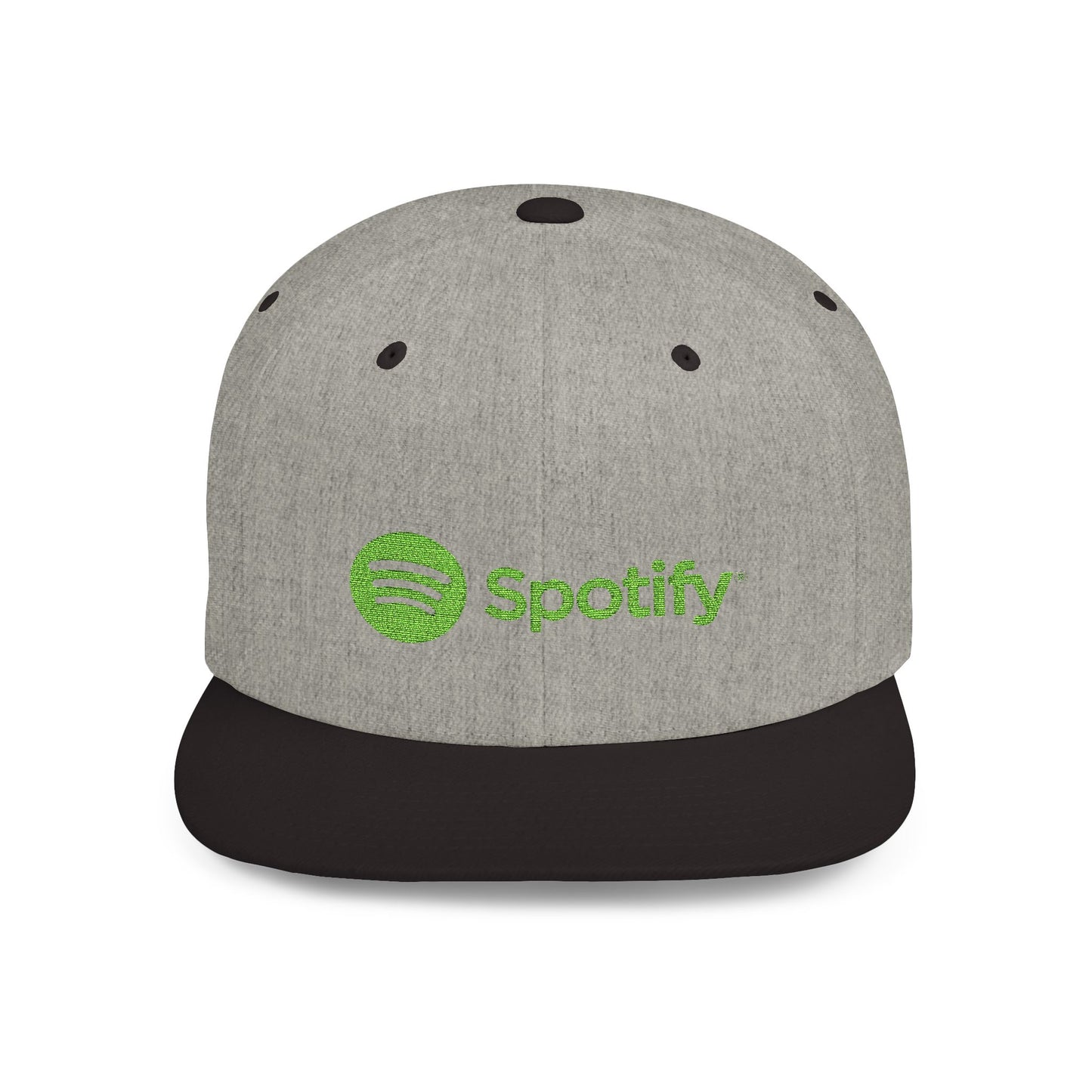 Spotify Flat Bill Snapback – Lightweight, Custom Fit, Premium Quality