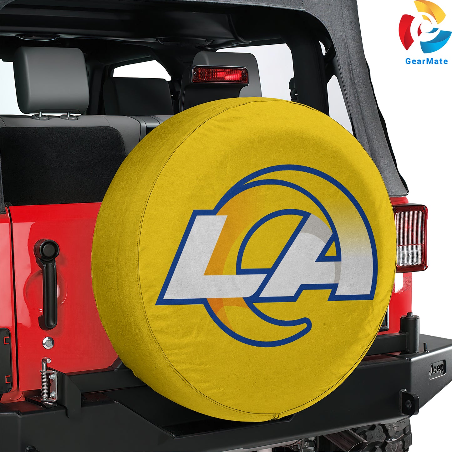 Los Angeles Rams NFL Gear Spare Tire Cover – Premium Waterproof UV-Resistant Protector