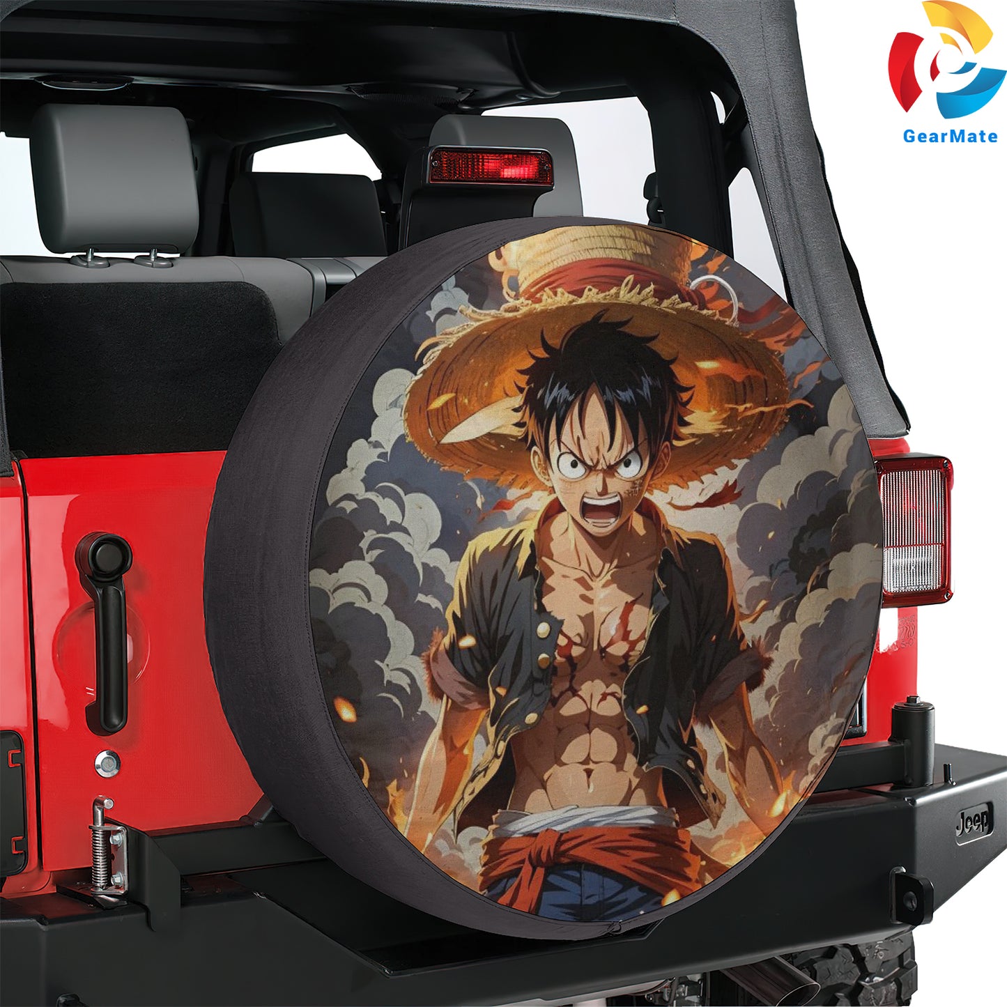 One Piece Lutfi Straw Hat Pirates Spare Tire Cover – Premium Waterproof UV-Resistant Protector