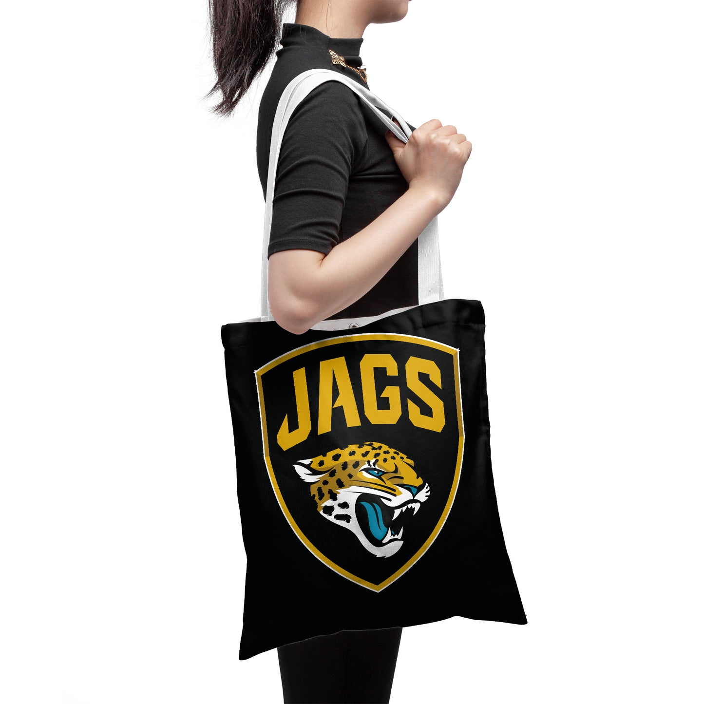 Jacksonville Jaguars NFL Polyester Canvas Tote Bag – Durable and Stylish