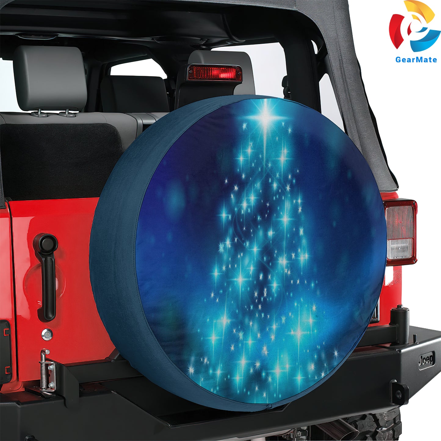 Merry Christmas 2024 Blue Christmas Tree Spare Tire Cover – Premium Waterproof UV Resistant Protector