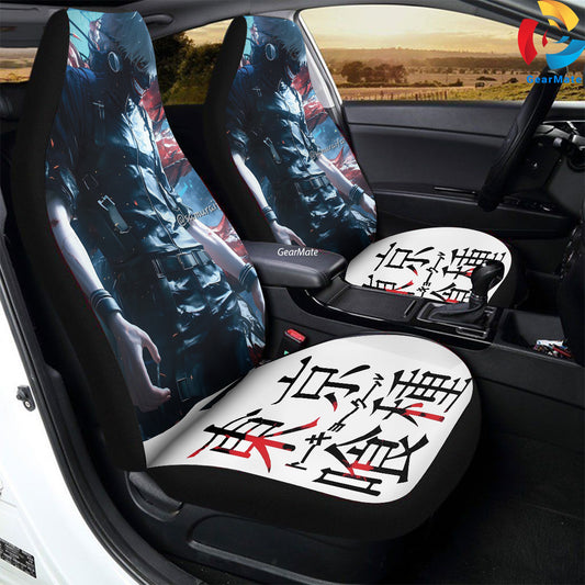 Tokyo Ghoul Kaneki Ken Car Seat Covers – High Quality Graphic and Polar Fleece Protector Set