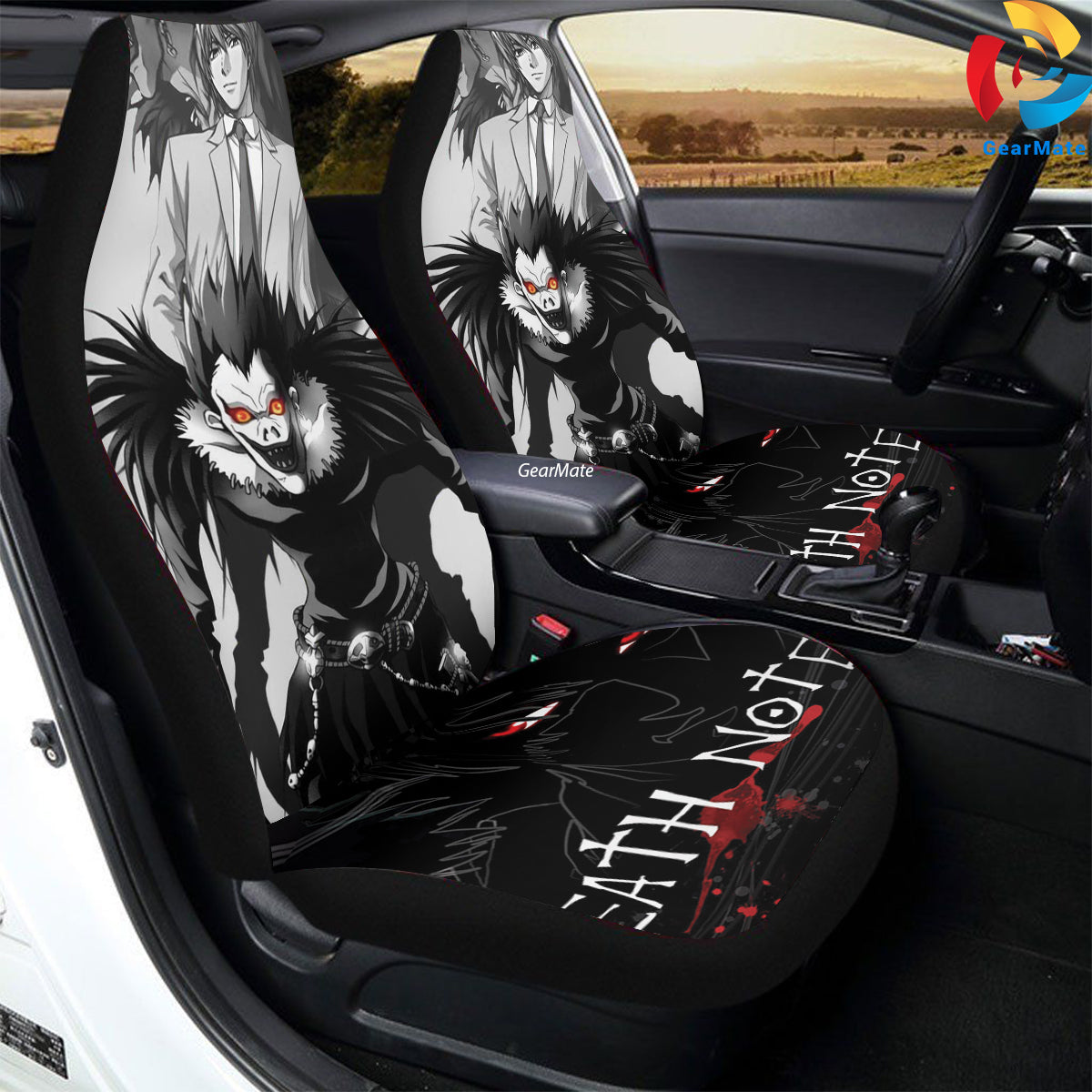 Death Note Car Seat Covers – High Quality Graphic and Polar Fleece Protector Set