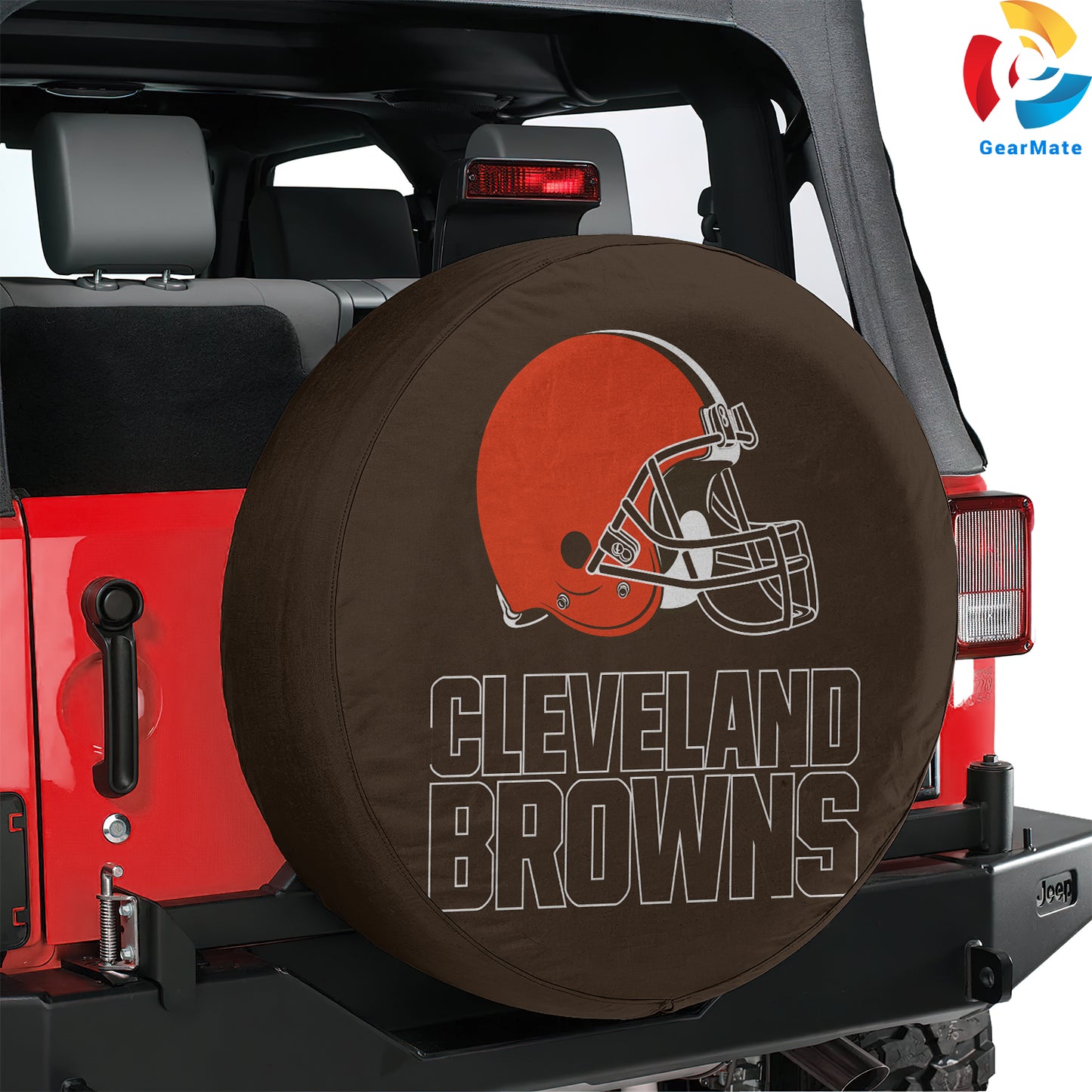 Cleveland Browns NFL Spare Tire Cover – Premium Waterproof UV-Resistant Protector