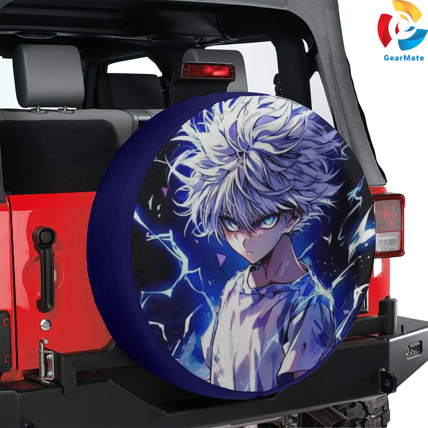 Hunter x Hunter Killua Zoldyck Anime Fans Spare Tire Cover – Premium Waterproof UV-Resistant Protector