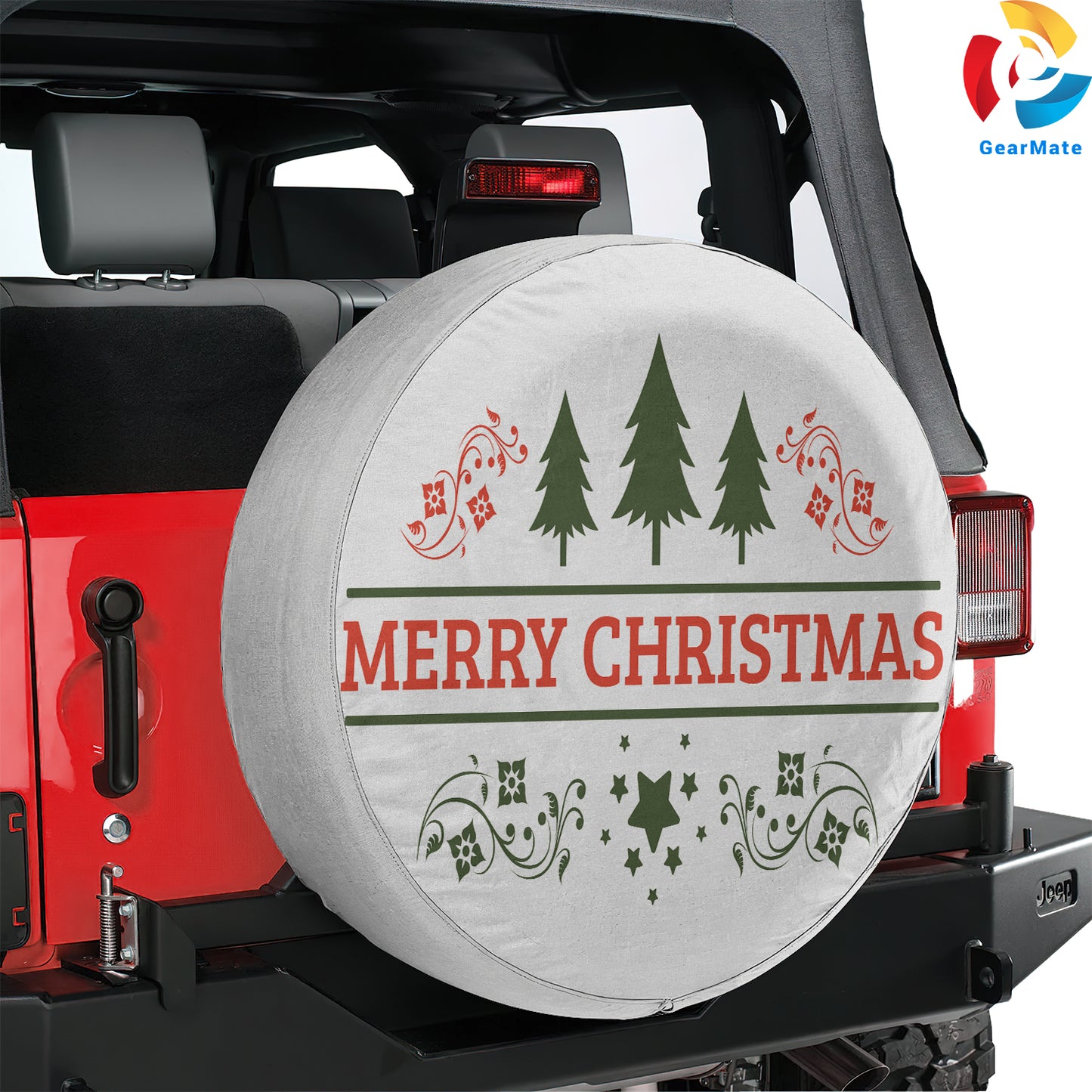 Merry Christmas Tree Spare Tire Cover – Premium Waterproof UV Resistant Protector