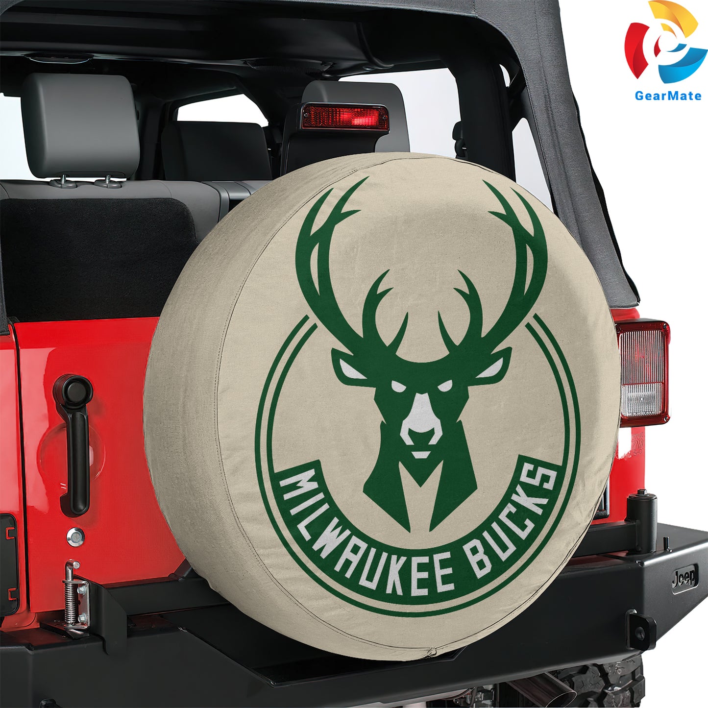 Milwaukee Bucks NBA Fans Spare Tire Cover – Premium Waterproof UV-Resistant Protector