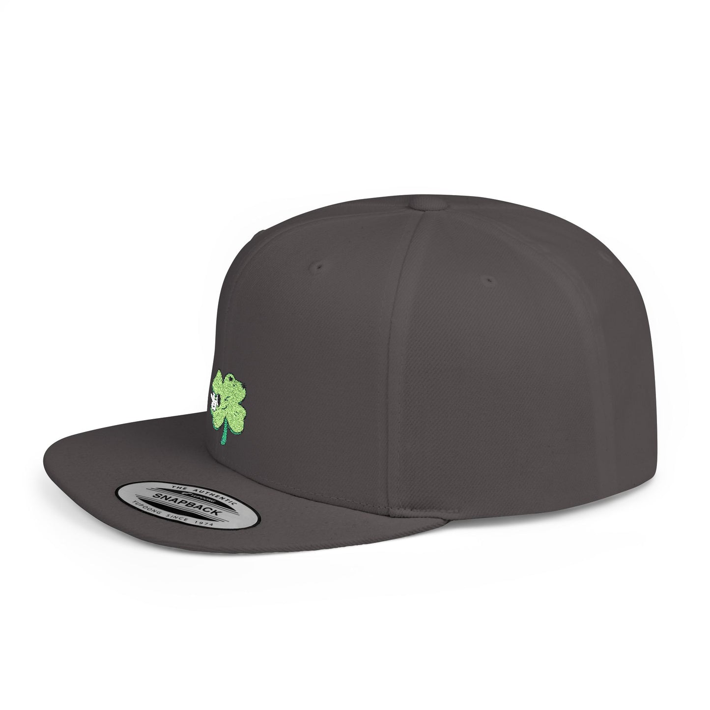 Icons Embroidered Cute Leaf On Cat Flat Bill Snapback – Lightweight, Custom Fit, Premium Quality