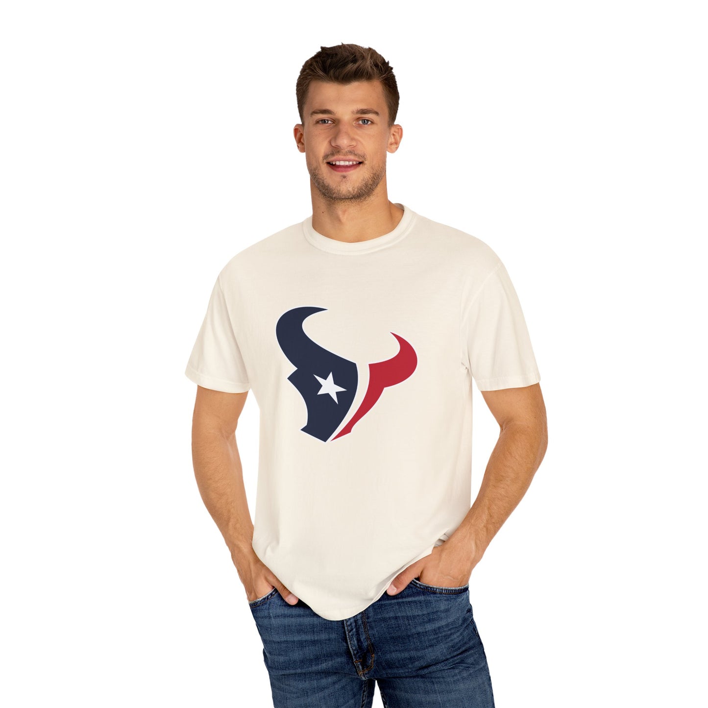 Houston Texans Gear Garment-Dyed T-Shirt – Premium Cotton Tee for Customization