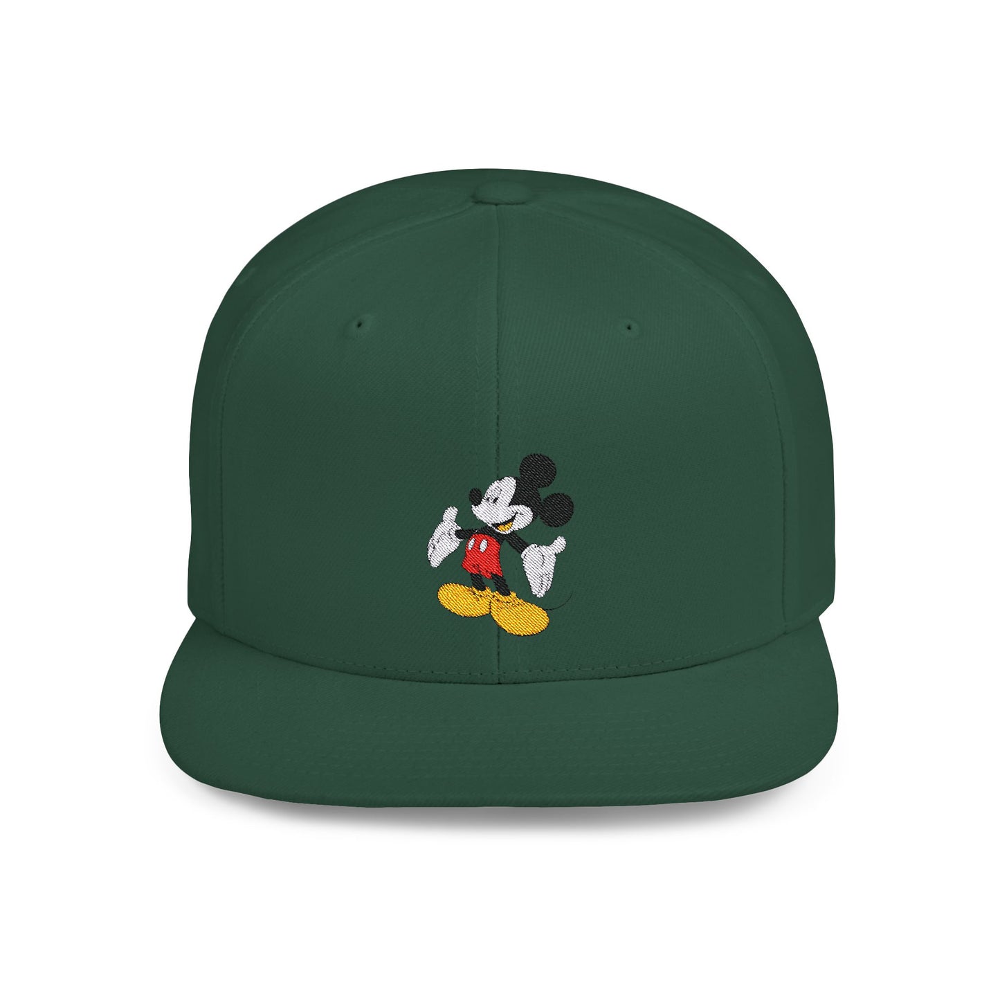 Mickey Mouse Welcome Flat Bill Snapback – Lightweight, Custom Fit, Premium Quality