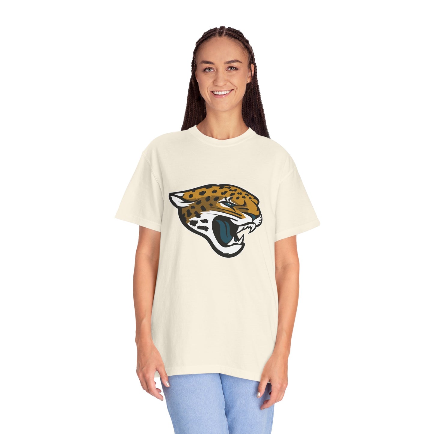 Jacksonville Jaguars Team Merch Garment-Dyed T-Shirt – Premium Cotton Tee for Customization