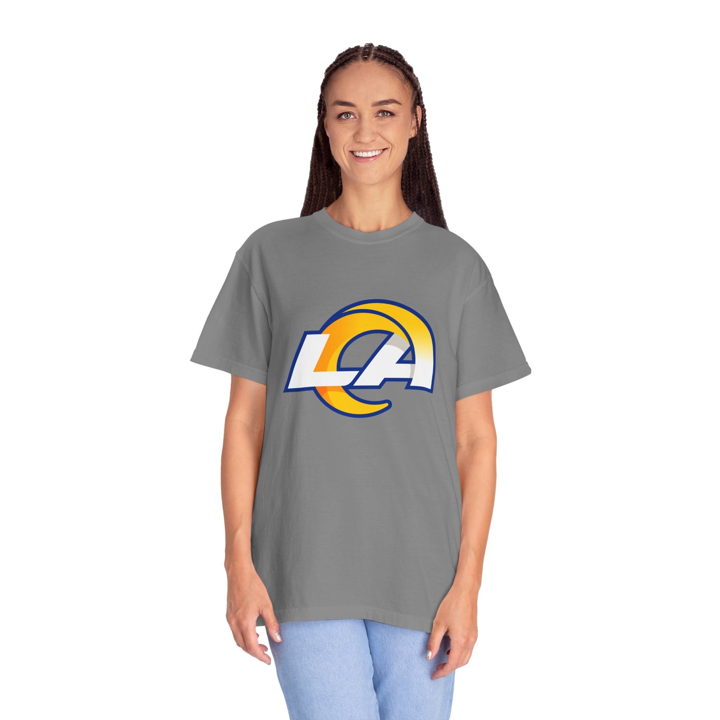 Los Angeles Rams Merchandise Garment-Dyed T-Shirt – Premium Cotton Tee for Customization