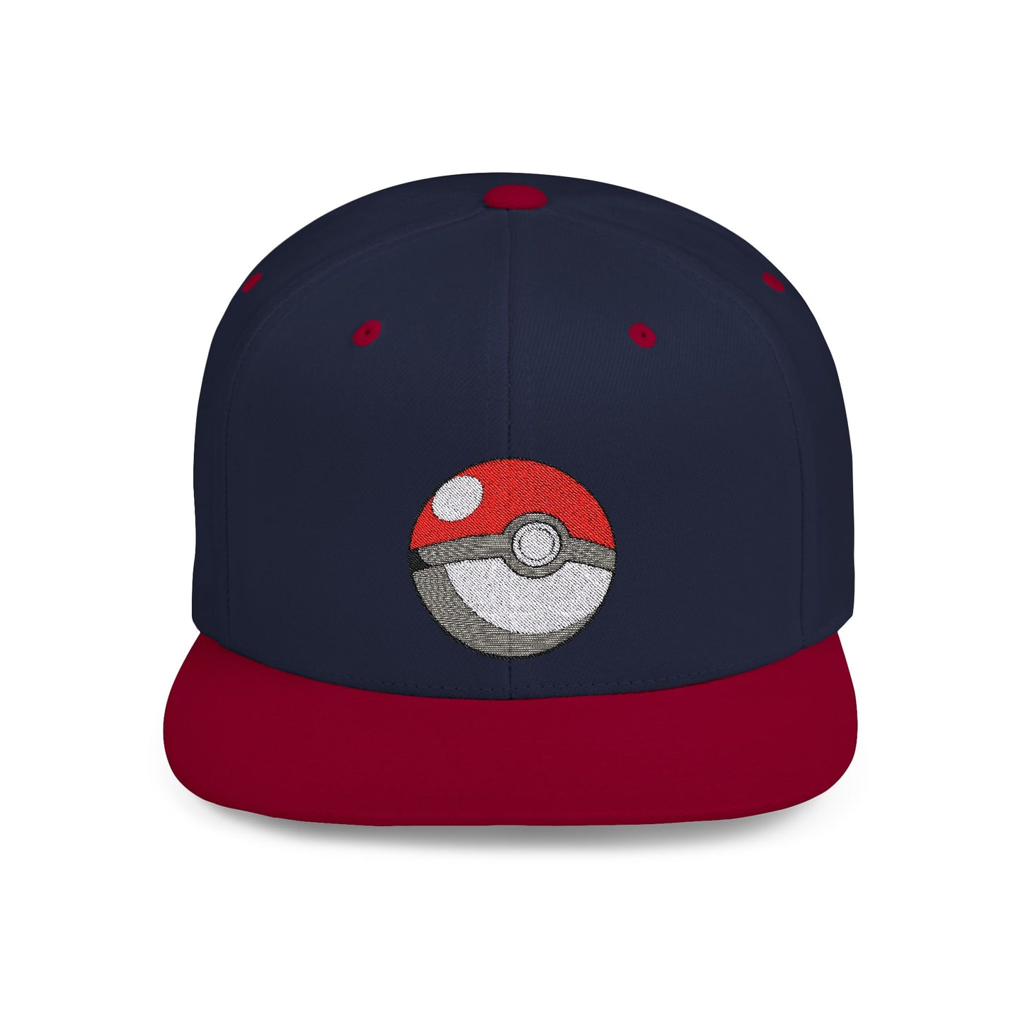 Pokemon Ball Flat Bill Snapback – Lightweight, Custom Fit, Premium Quality