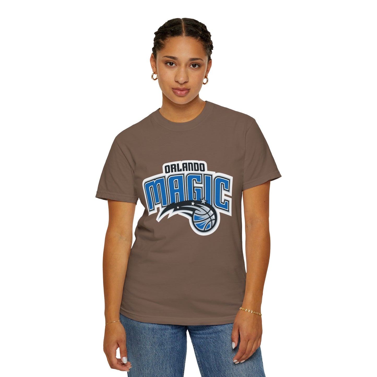 Orlando Magic Hoop Lifestyle Garment-Dyed T-Shirt – Premium Cotton Tee for Customization