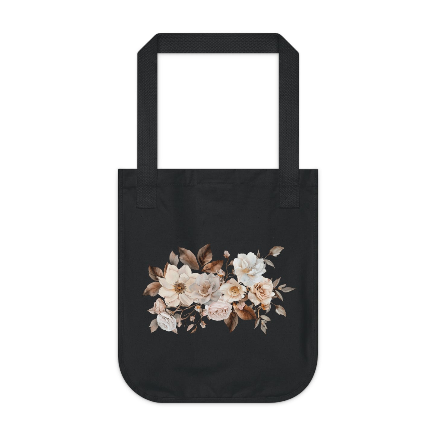 Copy of Copy of Flowers Angels Floral Organic Canvas Tote Bag - Eco-Friendly Carryall for Everyday Use