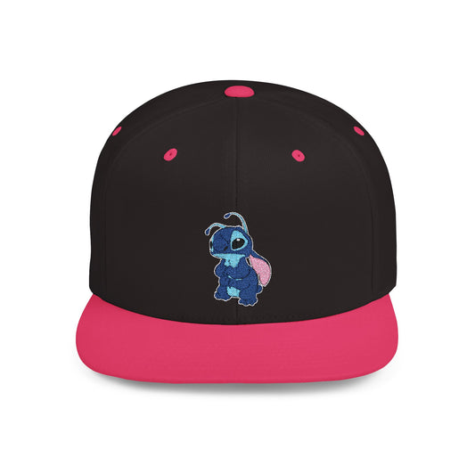 Sad Stitch Disney Flat Bill Snapback – Lightweight, Custom Fit, Premium Quality