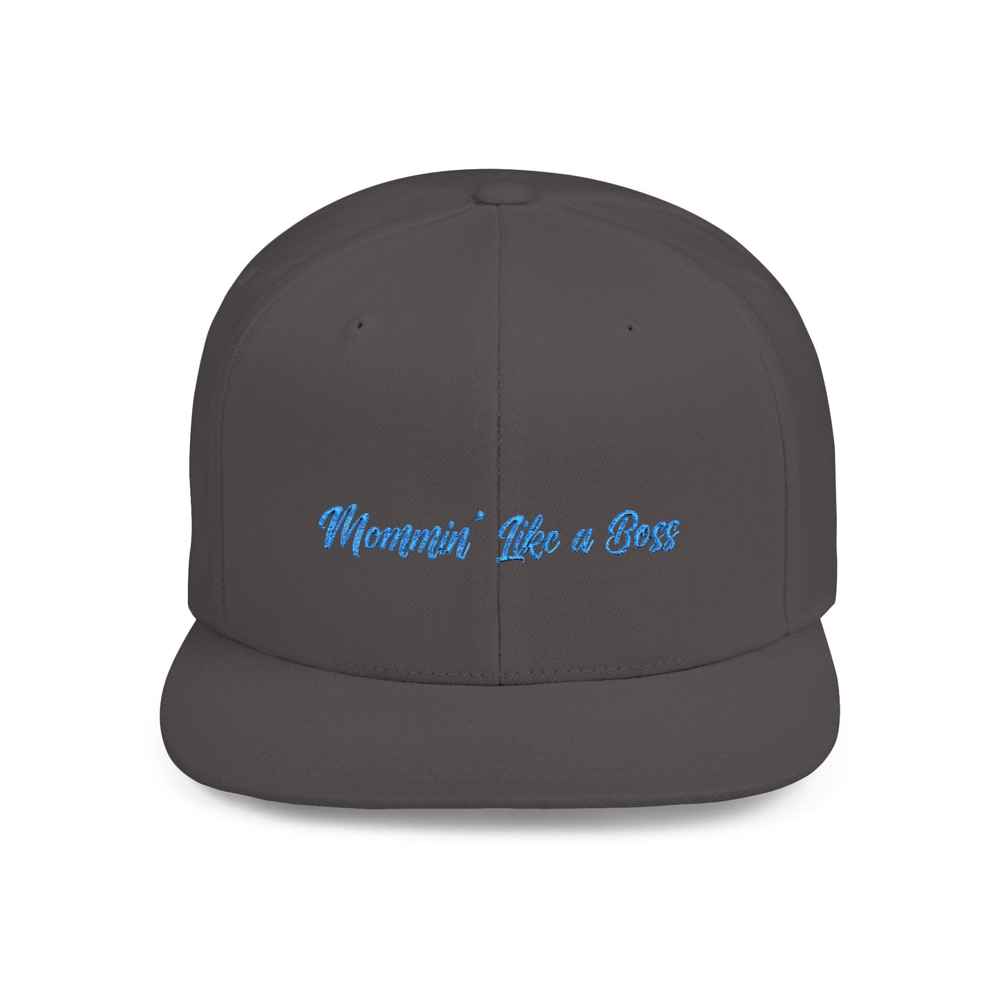 Text Mommin’ Like a Boss Flat Bill Snapback – Lightweight, Custom Fit, Premium Quality