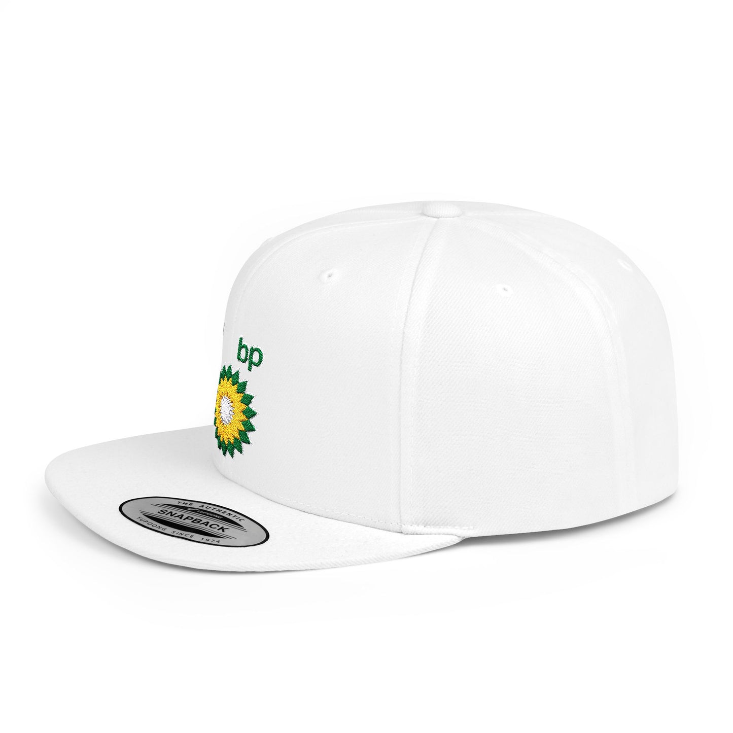 BP Oil Flat Bill Snapback – Lightweight, Custom Fit, Premium Quality