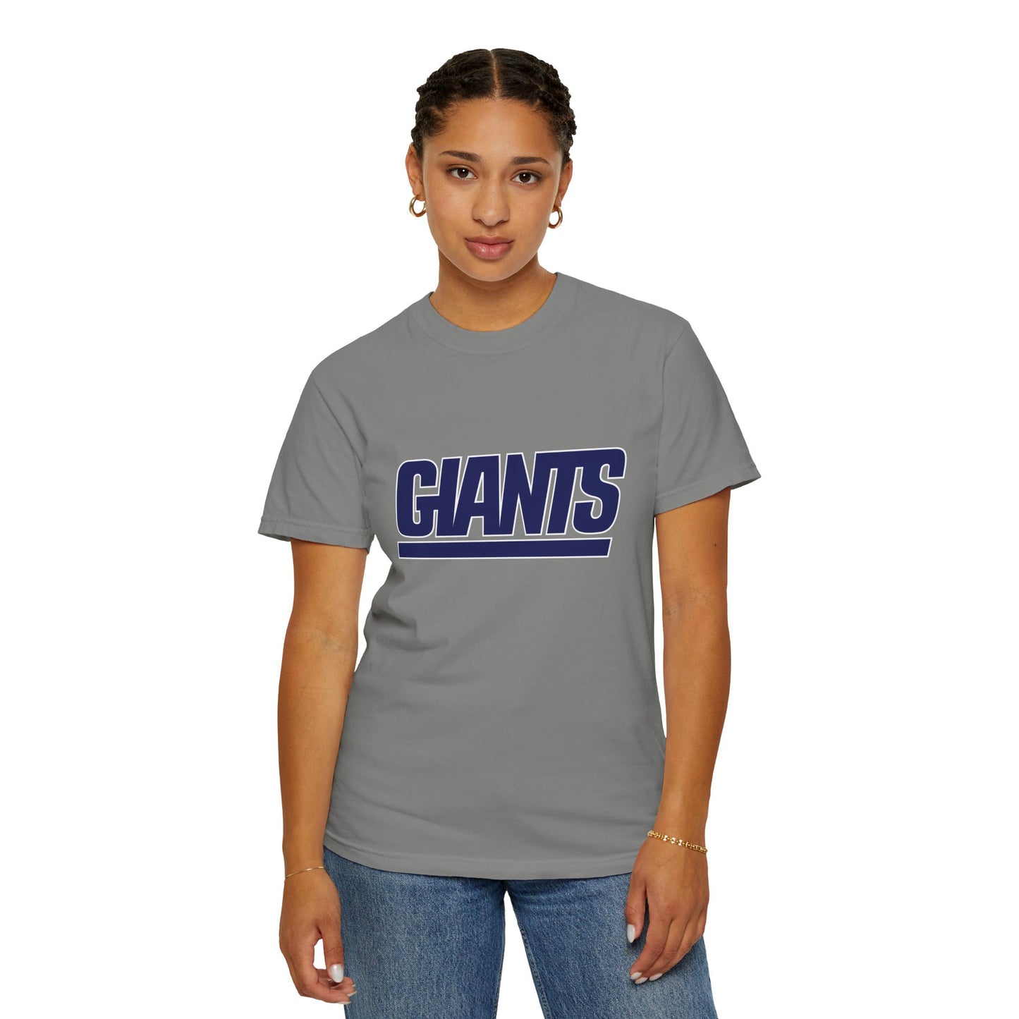 New York Giants Gear Garment-Dyed T-Shirt – Premium Cotton Tee for Customization