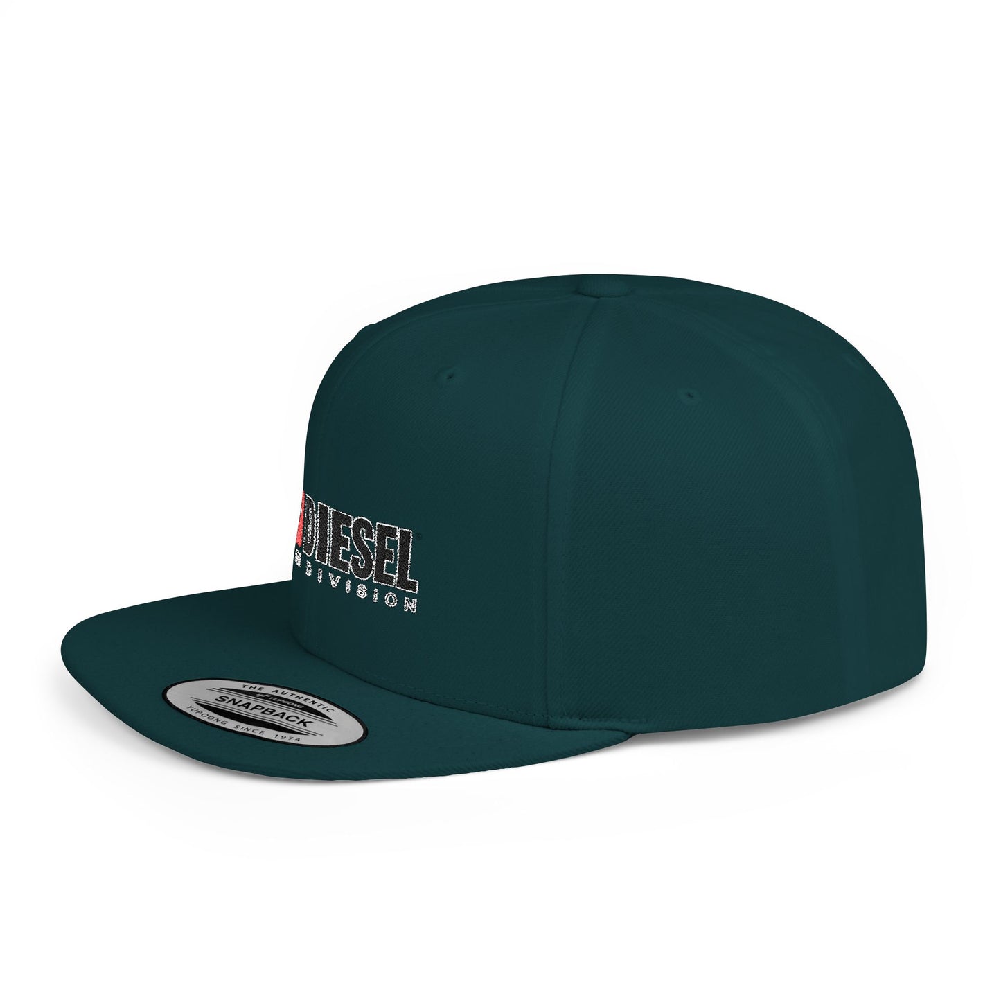 Diesel Flat Bill Snapback – Lightweight, Custom Fit, Premium Quality