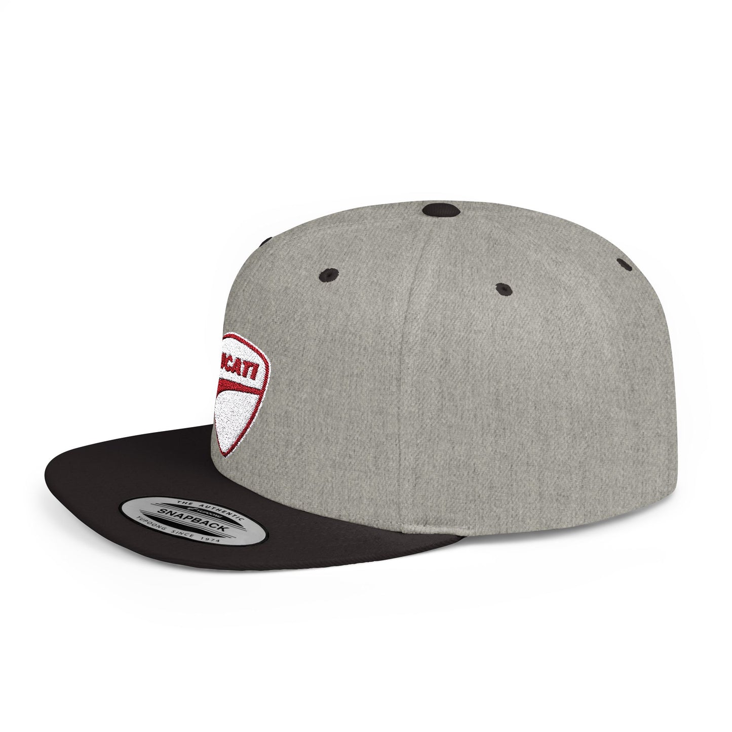 Ducati Flat Bill Snapback – Lightweight, Custom Fit, Premium Quality