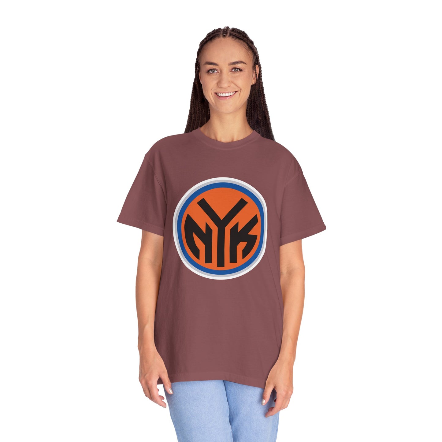 New York Knicks Basketball Fanatics Garment-Dyed T-Shirt – Premium Cotton Tee for Customization