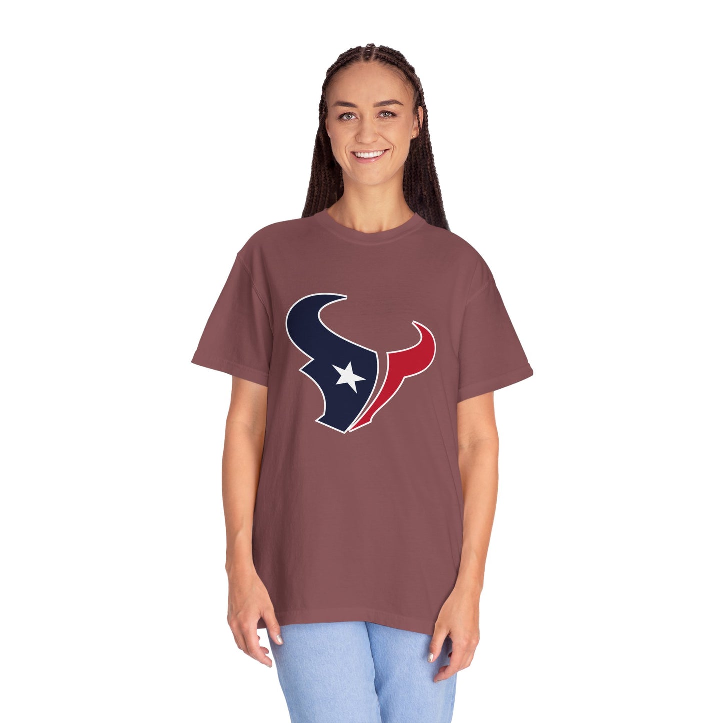 Houston Texans Gear Garment-Dyed T-Shirt – Premium Cotton Tee for Customization