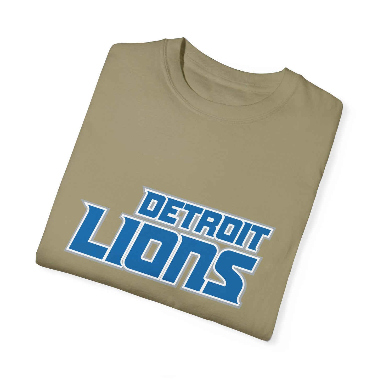 Detroit Lions Merchandise Garment-Dyed T-Shirt – Premium Cotton Tee for Customization