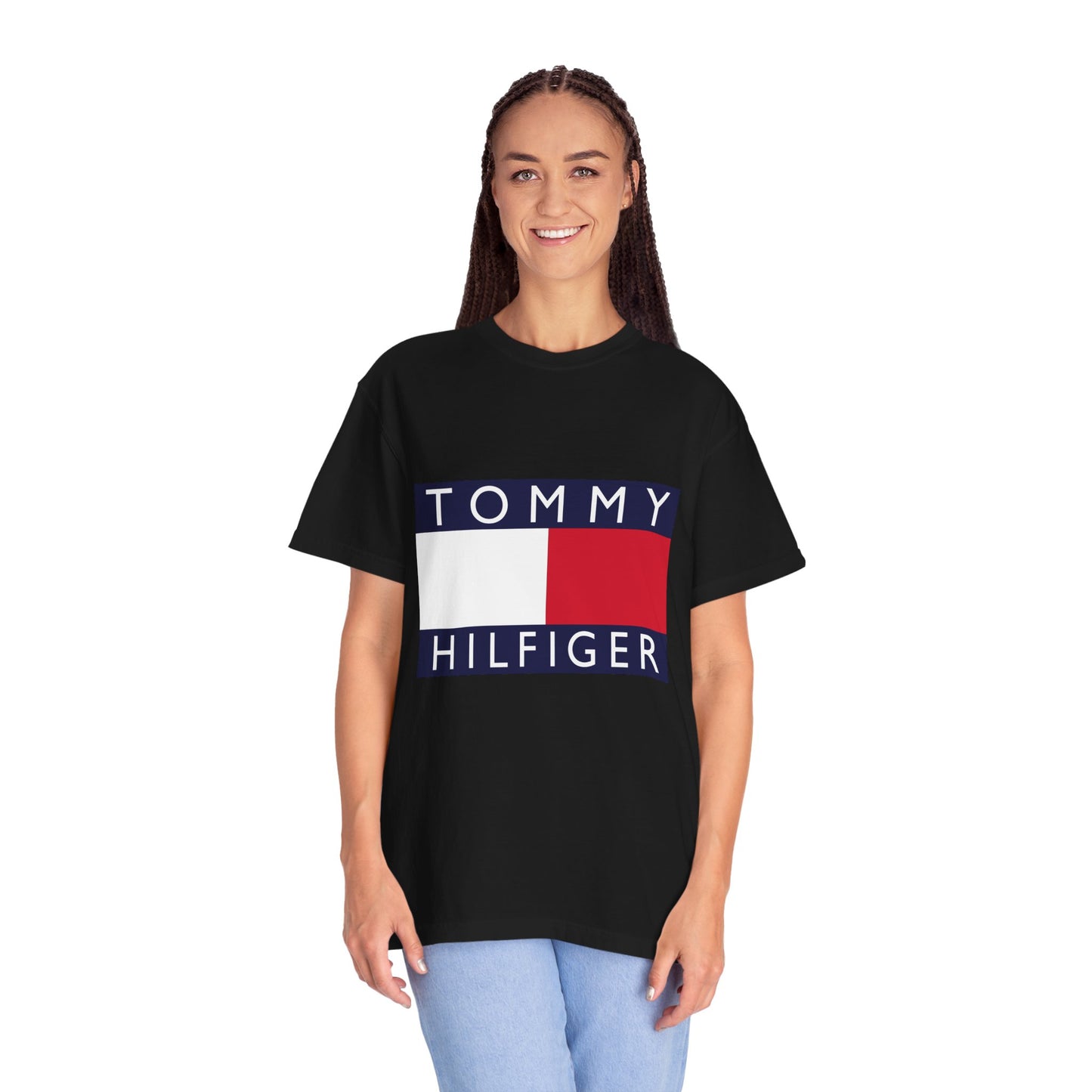 Tommy Hilfiger Garment-Dyed T-Shirt – Premium Cotton Tee for Customization