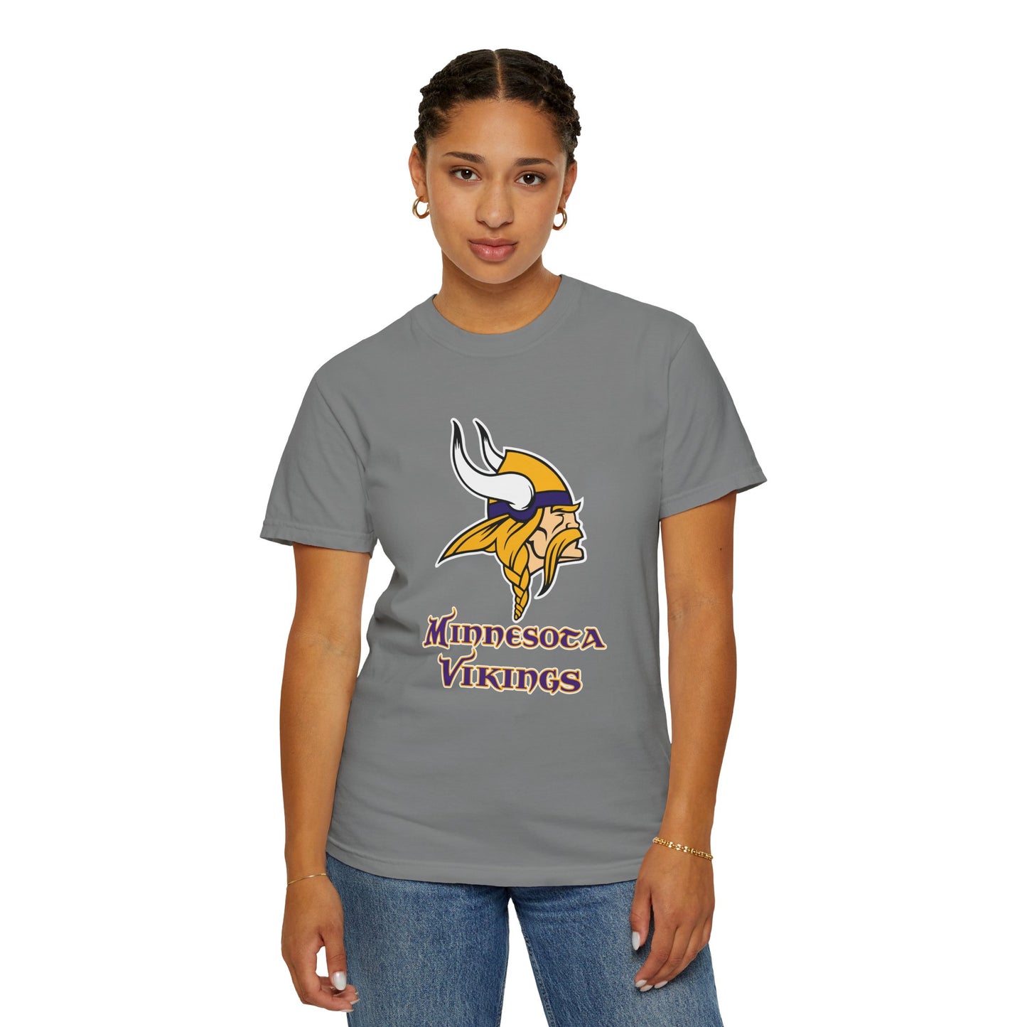 Minnesota Vikings Merchandise Garment-Dyed T-Shirt – Premium Cotton Tee for Customization