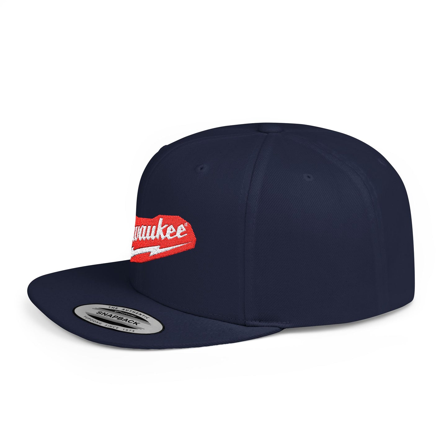 Milwaukee Flat Bill Snapback – Lightweight, Custom Fit, Premium Quality