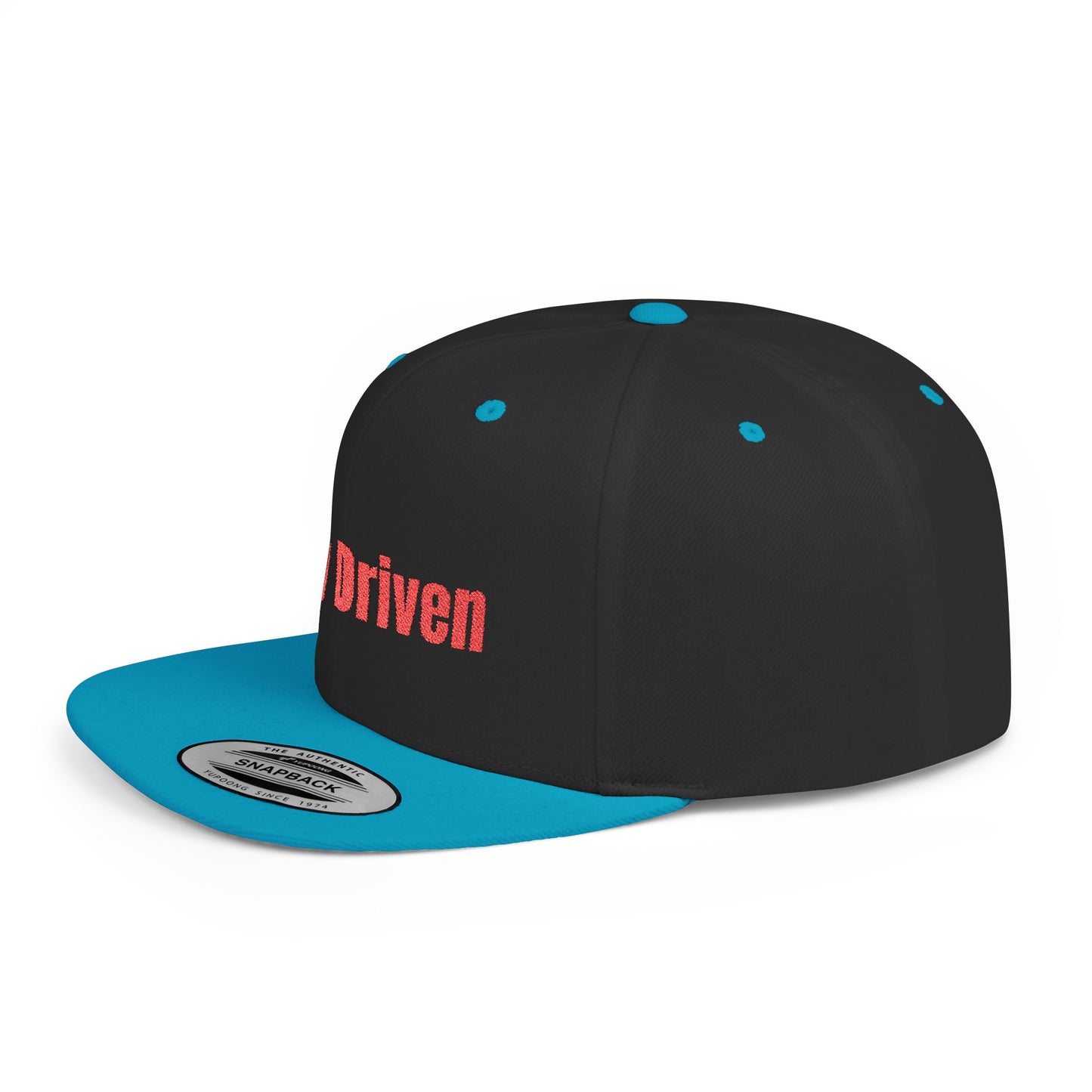 Text Stay Driven Flat Bill Snapback – Lightweight, Custom Fit, Premium Quality