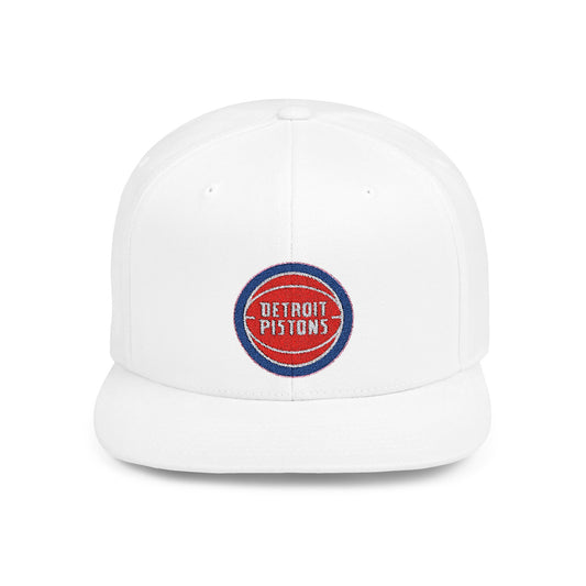 Detroit Pistons Flat Bill Snapback – Lightweight, Custom Fit, Premium Quality