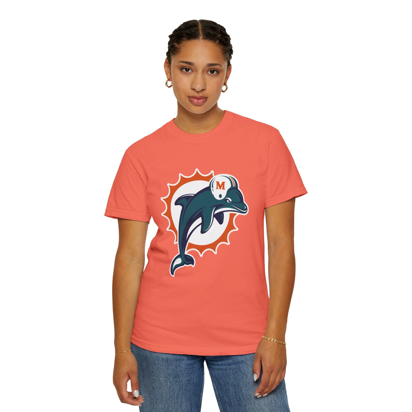 Miami Dolphins Gear Garment-Dyed T-Shirt – Premium Cotton Tee for Customization