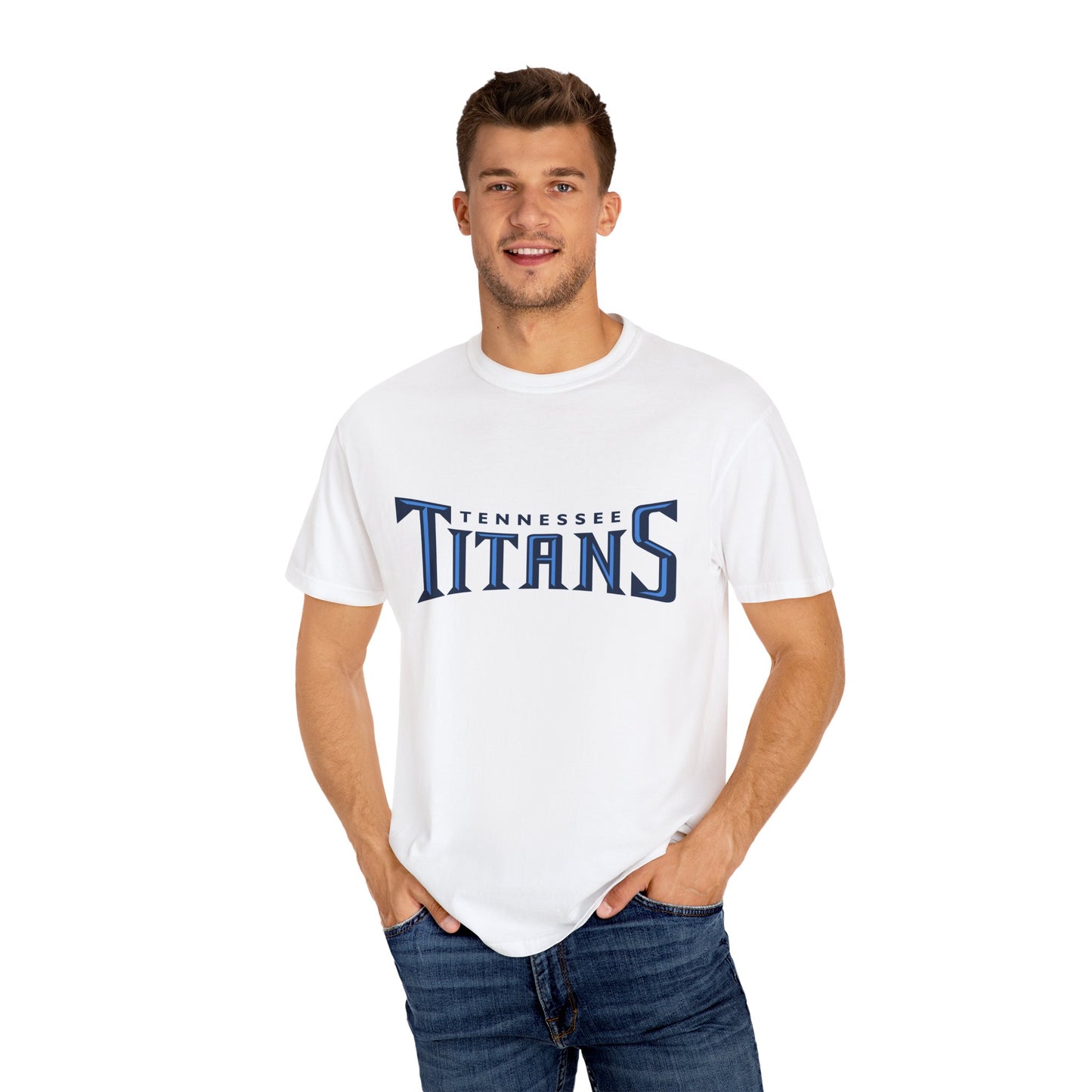 Tennessee Titans Team Merch Garment-Dyed T-Shirt – Premium Cotton Tee for Customization